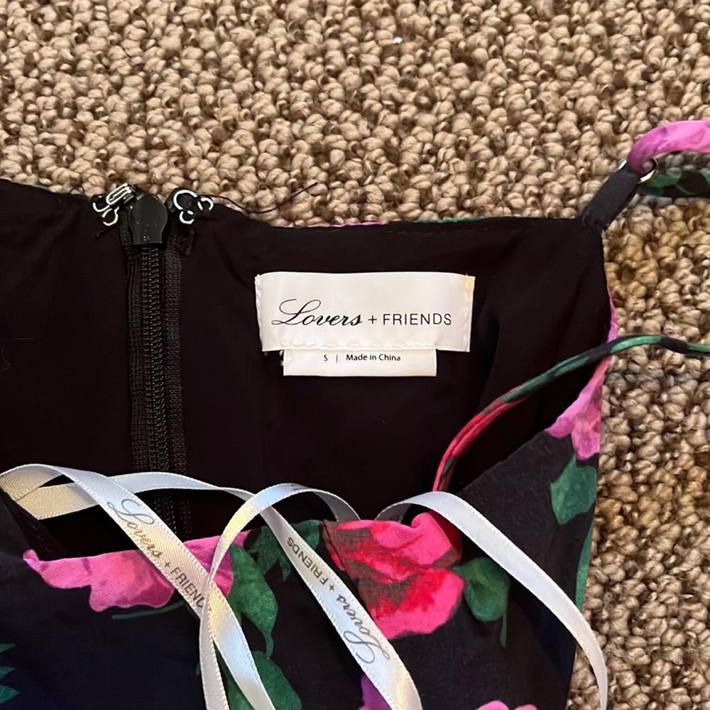 Lovers + Friends Floral Mini Dress - Black and Pink - Picture 6 of 10